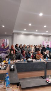 Mina Mohammadian at the Academina Crochet Event in Tehran