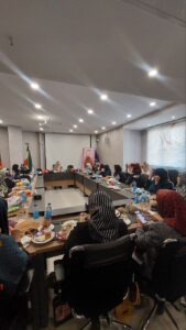 Mina Mohammadian at the Academina Crochet Event in Tehran