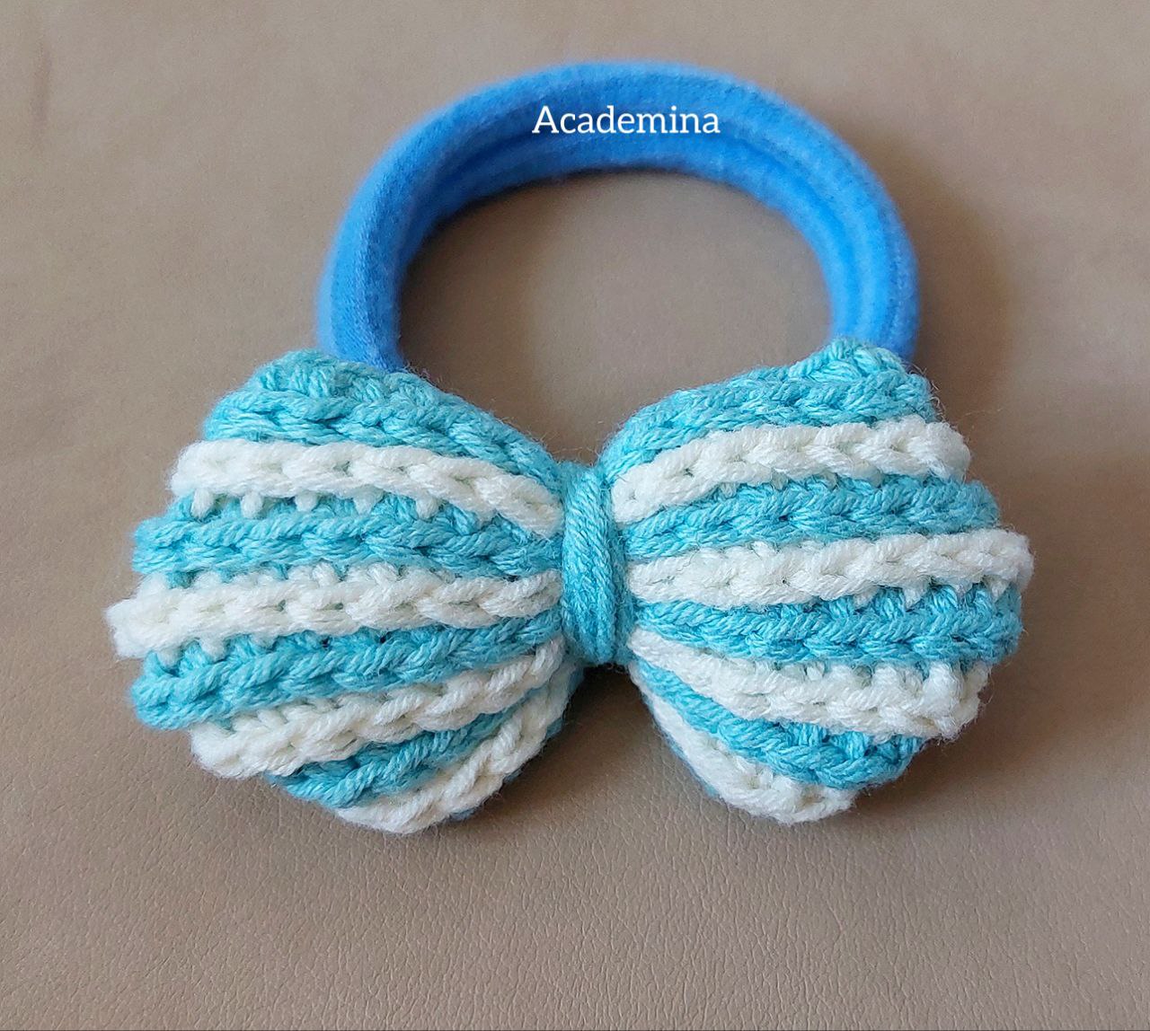 آموزش قلاب بافی یک طرح خیلی ساده آموزش قلاب بافی کش مو آبنباتی