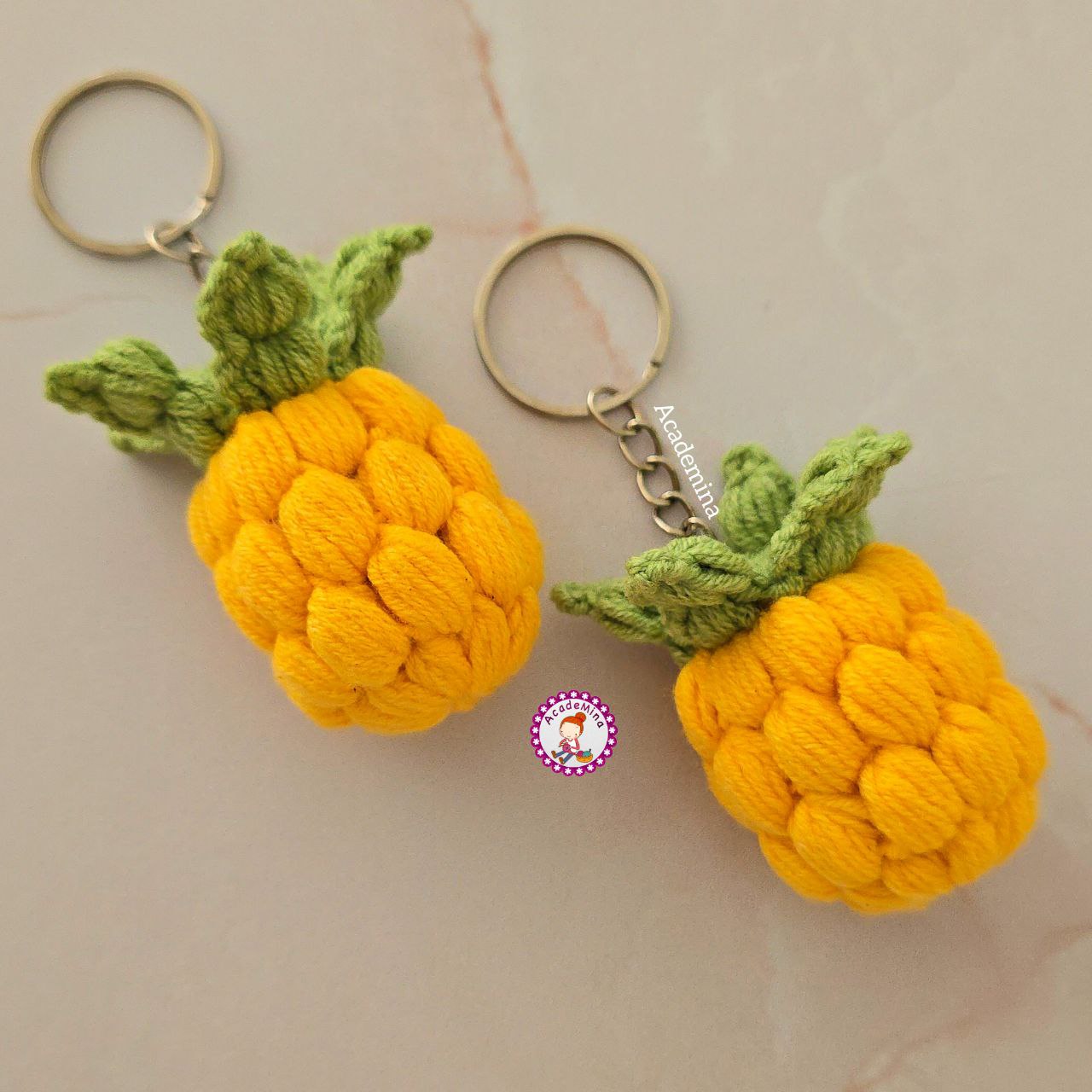 آموزش قلاب بافی جاکلیدی و مگنت آناناس / آموزش میوه بافتنی آموزش قلاب بافی جاکلیدی و مگنت آناناس / آموزش میوه بافتنی