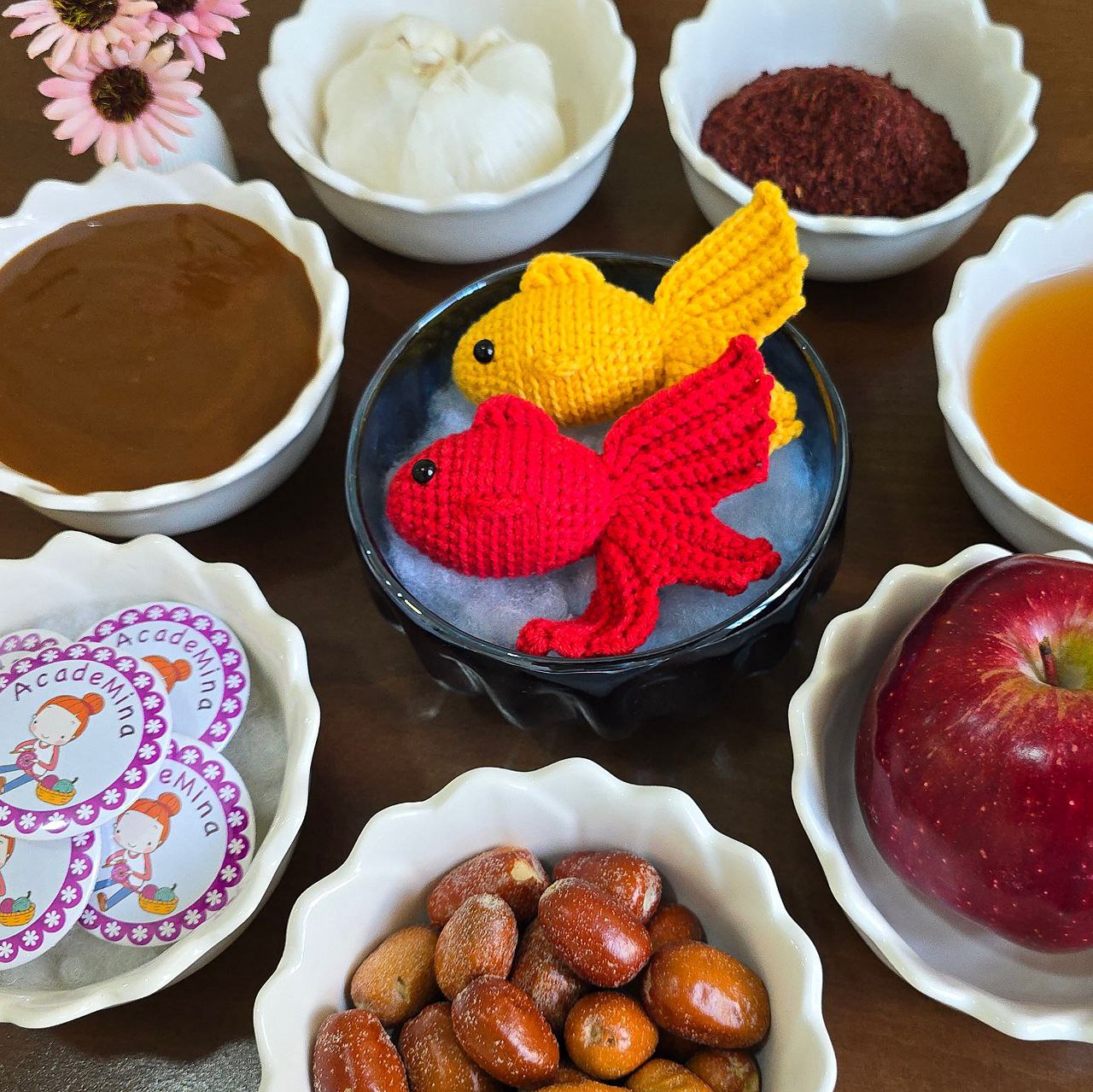 آموزش قلاب بافی بافت ماهی سفره هفت سین - ایده بافتنی هفت سین